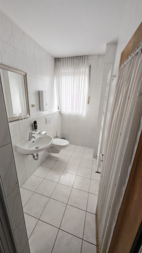 Badezimmer im Hotel Haus Kerzan