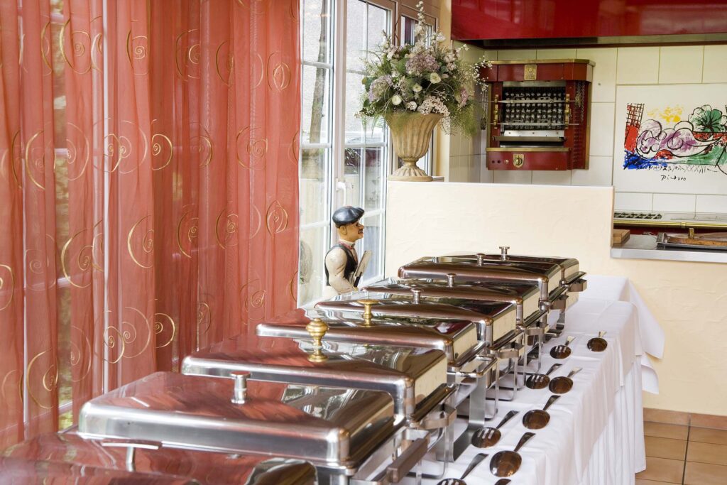 Buffet im Wintergarten